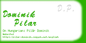 dominik pilar business card